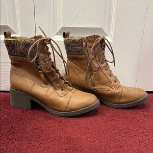 Avenue Cloudwalkers Tan Ankle Boots | Size 12W